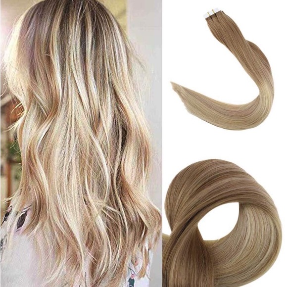 ✨ 3 20” #12 #18  #60 HUMAN HAIR TAPE INS *NWT* main image 5